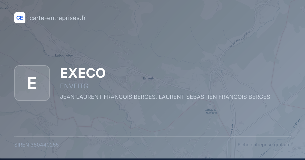 EXECO — 380440255 — fiche entreprise
