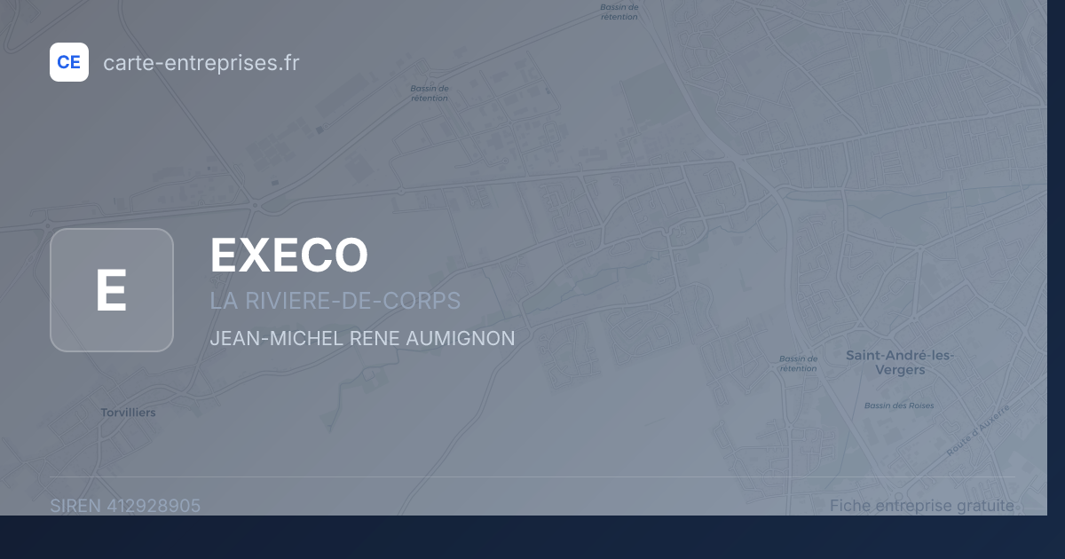 EXECO — 412928905 — fiche entreprise