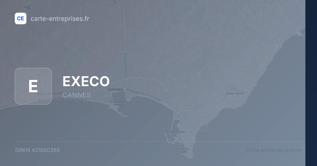 EXECO — 421650359 — fiche entreprise