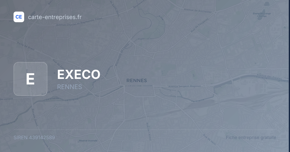 EXECO — 439142589 — fiche entreprise