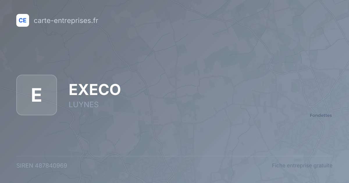 EXECO — 487840969 — fiche entreprise