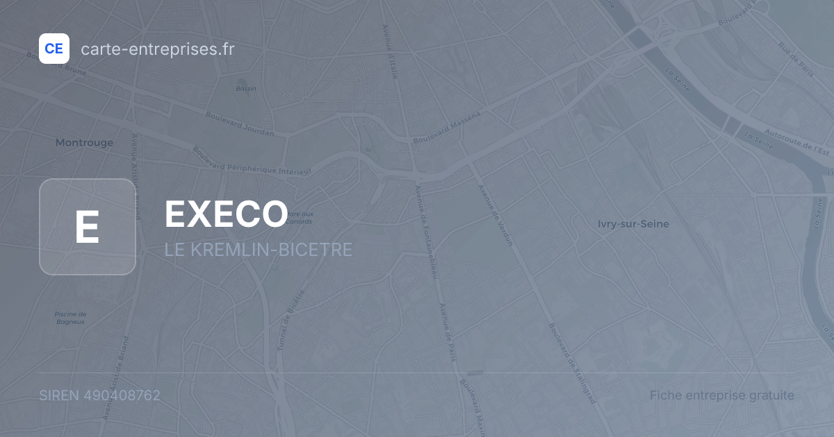 EXECO — 490408762 — fiche entreprise