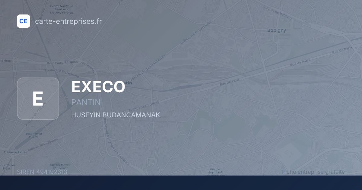EXECO — 494192313 — fiche entreprise