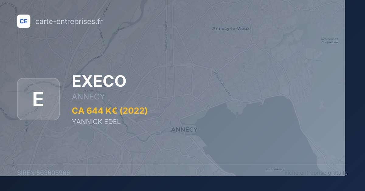 EXECO — 503605966 — fiche entreprise