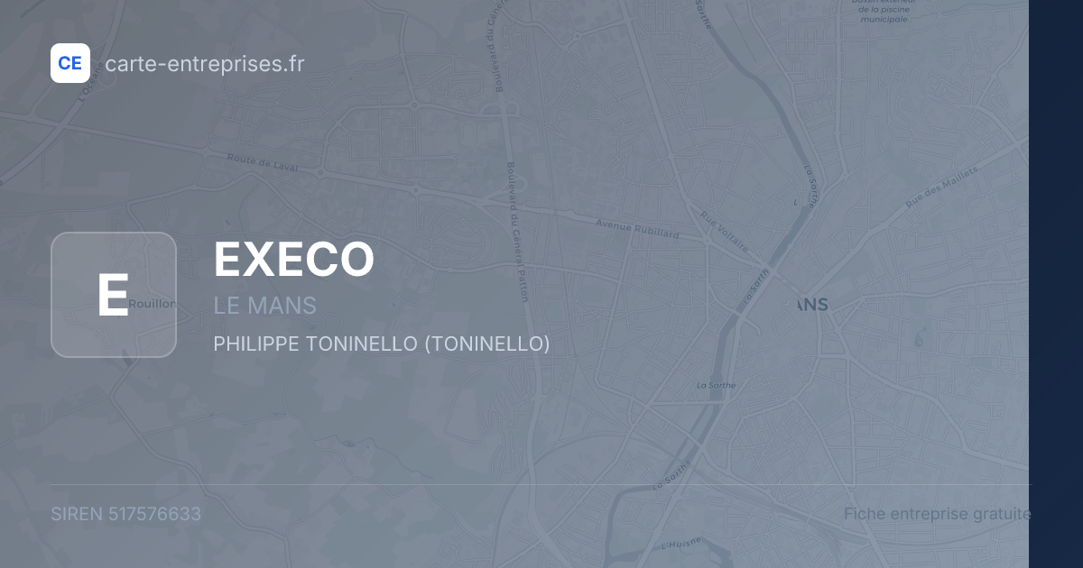 EXECO — 517576633 — fiche entreprise
