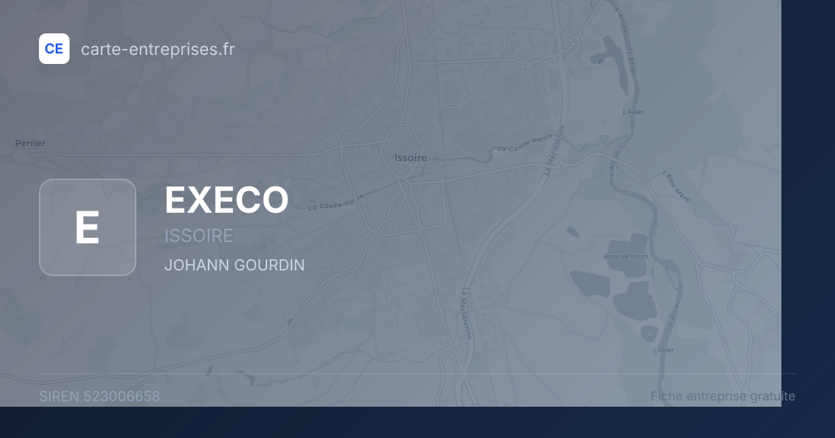 EXECO — 523006658 — fiche entreprise