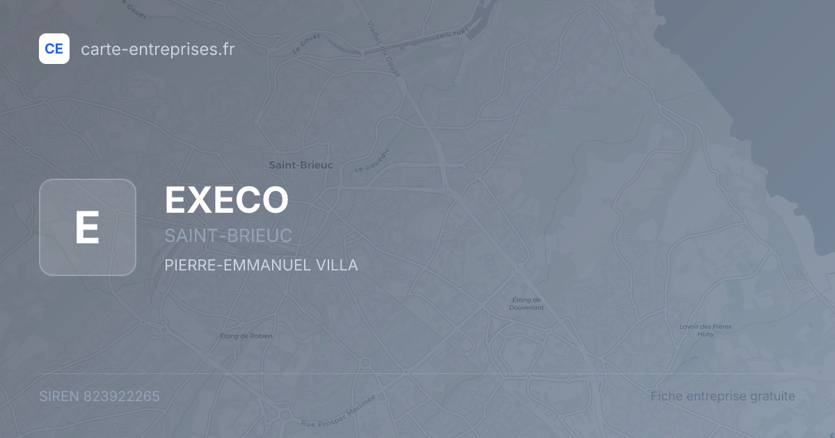EXECO — 823922265 — fiche entreprise