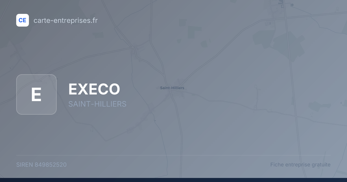 EXECO — 849852520 — fiche entreprise