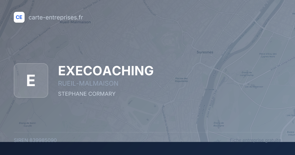 EXECOACHING — 839985090 — fiche entreprise