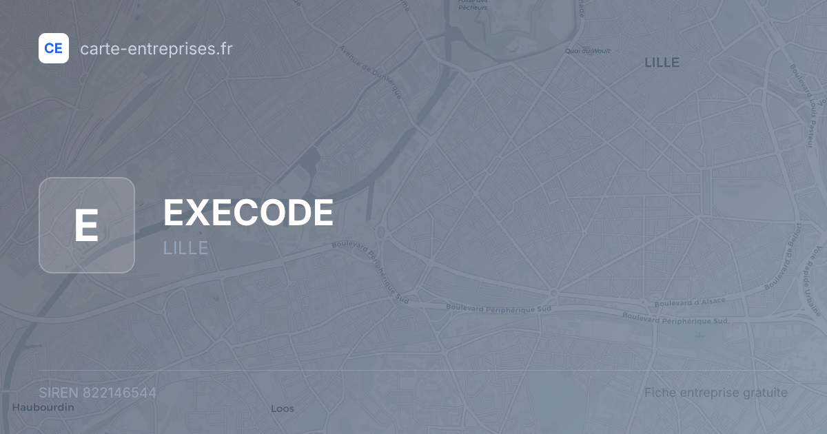 EXECODE — 822146544 — fiche entreprise