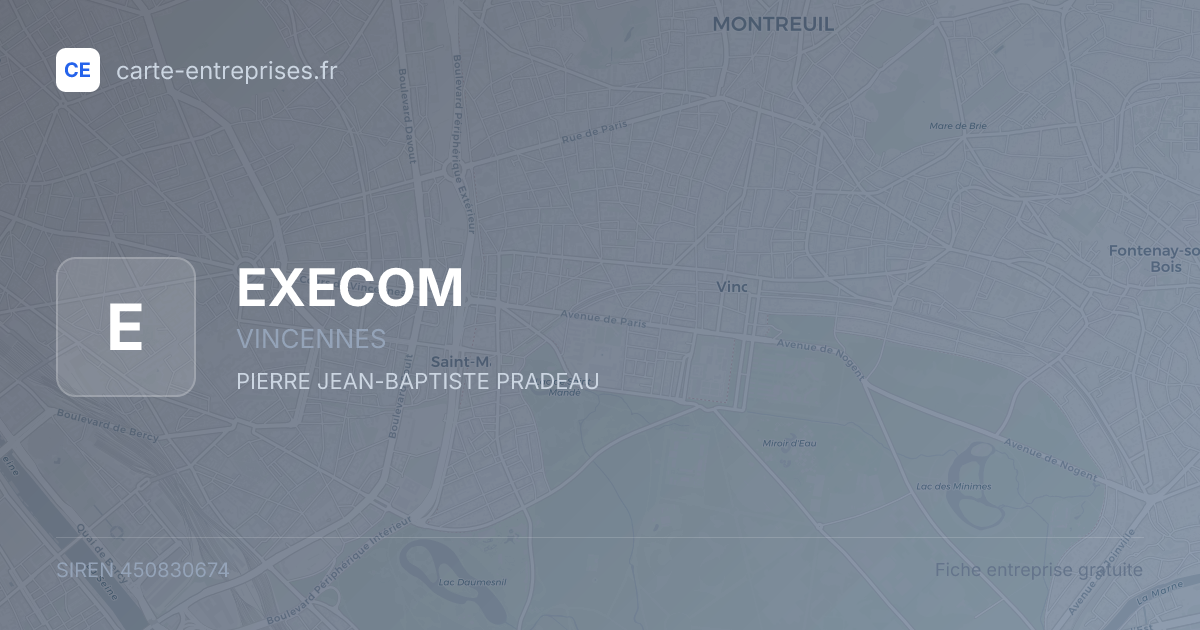 EXECOM — 450830674 — fiche entreprise