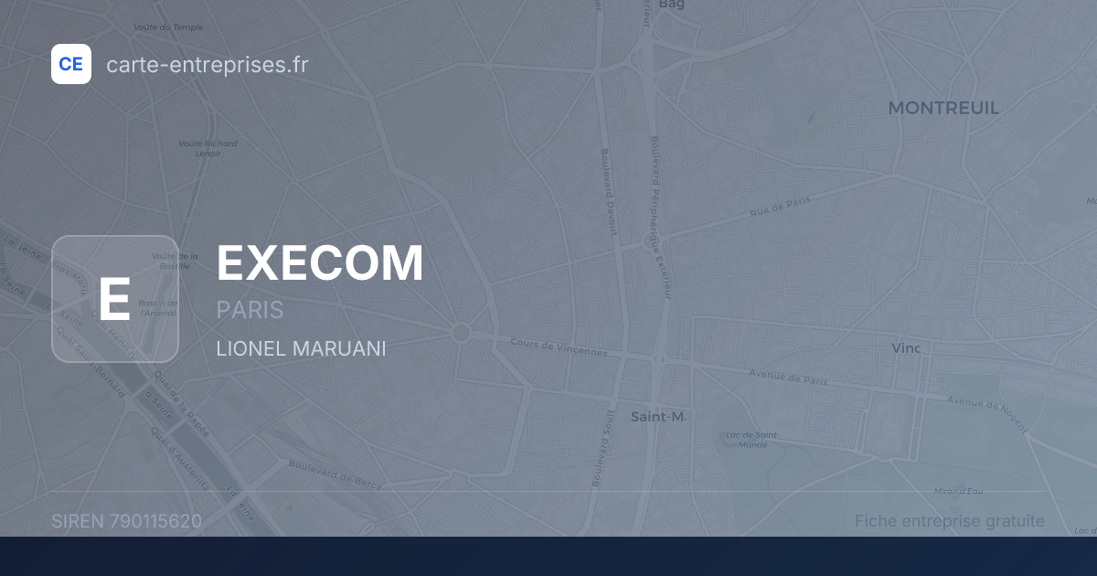 EXECOM — 790115620 — fiche entreprise