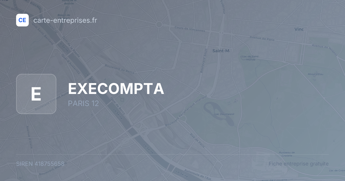 EXECOMPTA — 418755658 — fiche entreprise