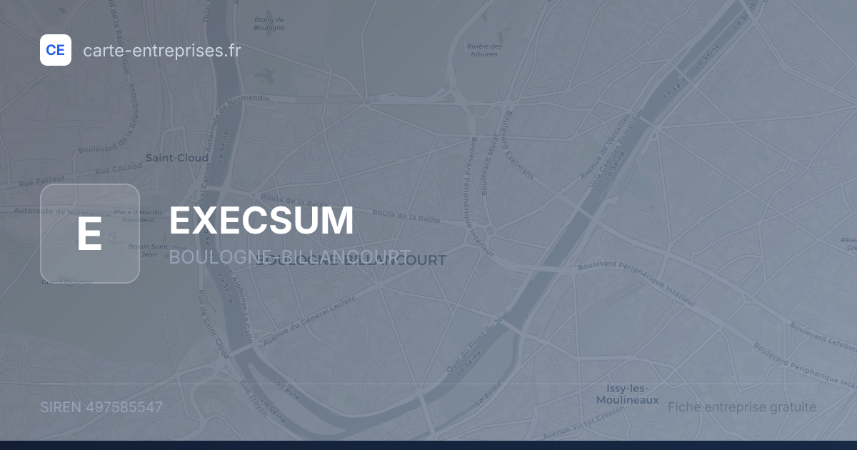 EXECSUM — 497585547 — fiche entreprise