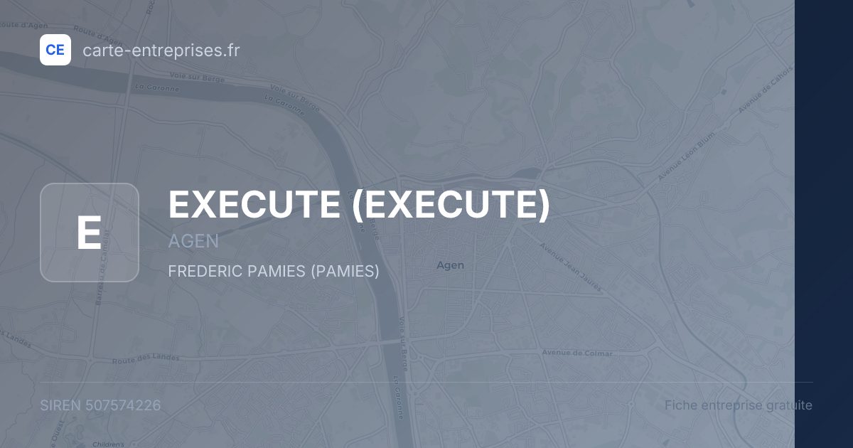 EXECUTE — 507574226 — fiche entreprise