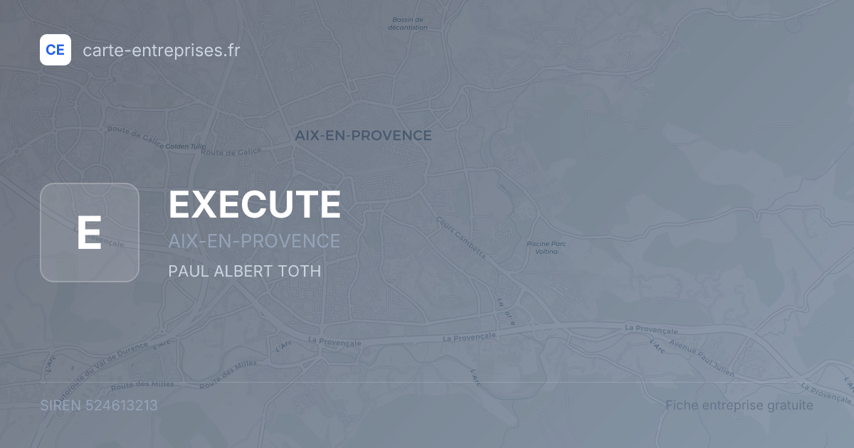 EXECUTE — 524613213 — fiche entreprise