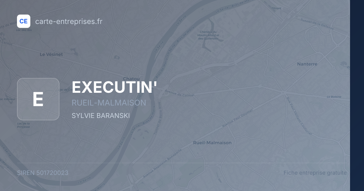 EXECUTIN' — 501720023 — fiche entreprise
