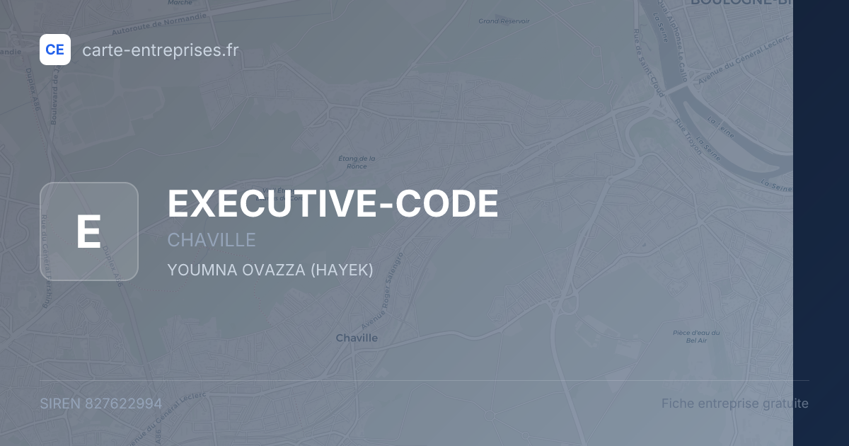 EXECUTIVE-CODE — 827622994 — fiche entreprise