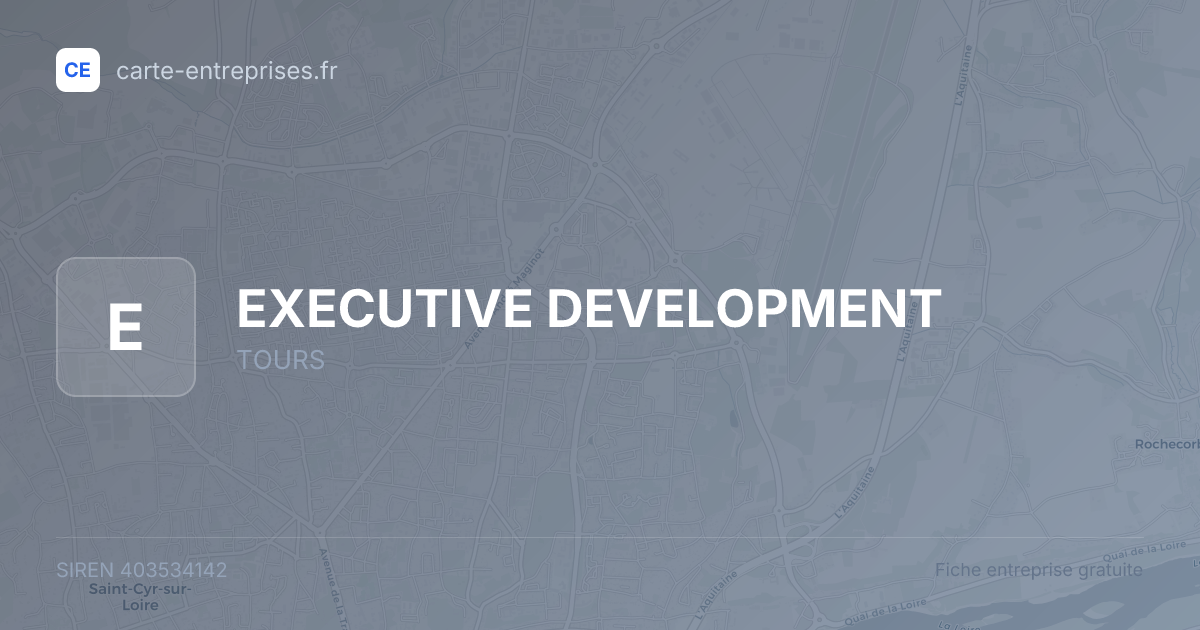 EXECUTIVE DEVELOPMENT — 403534142 — fiche entreprise