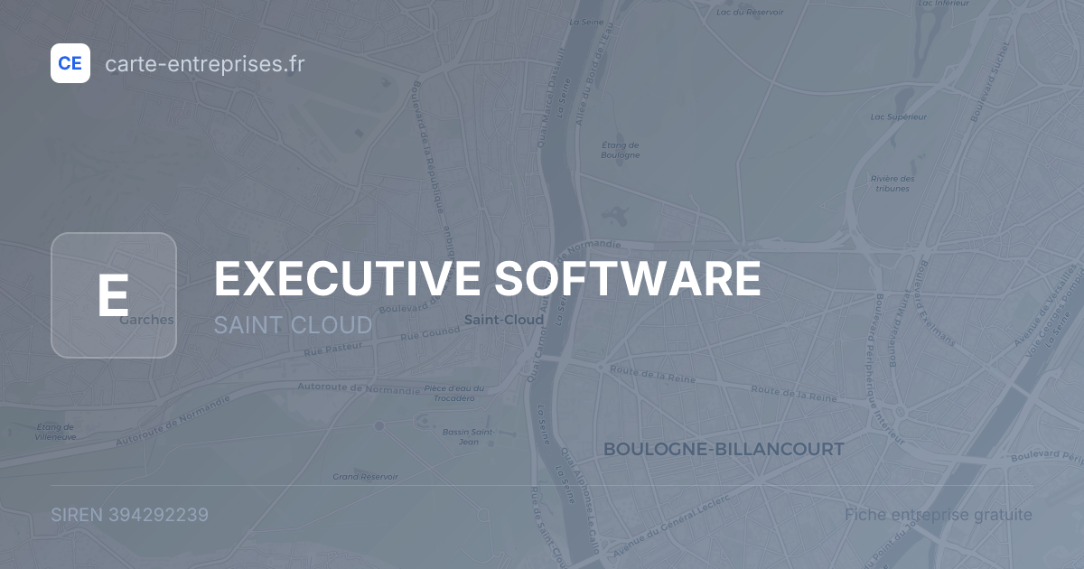 EXECUTIVE SOFTWARE — 394292239 — fiche entreprise