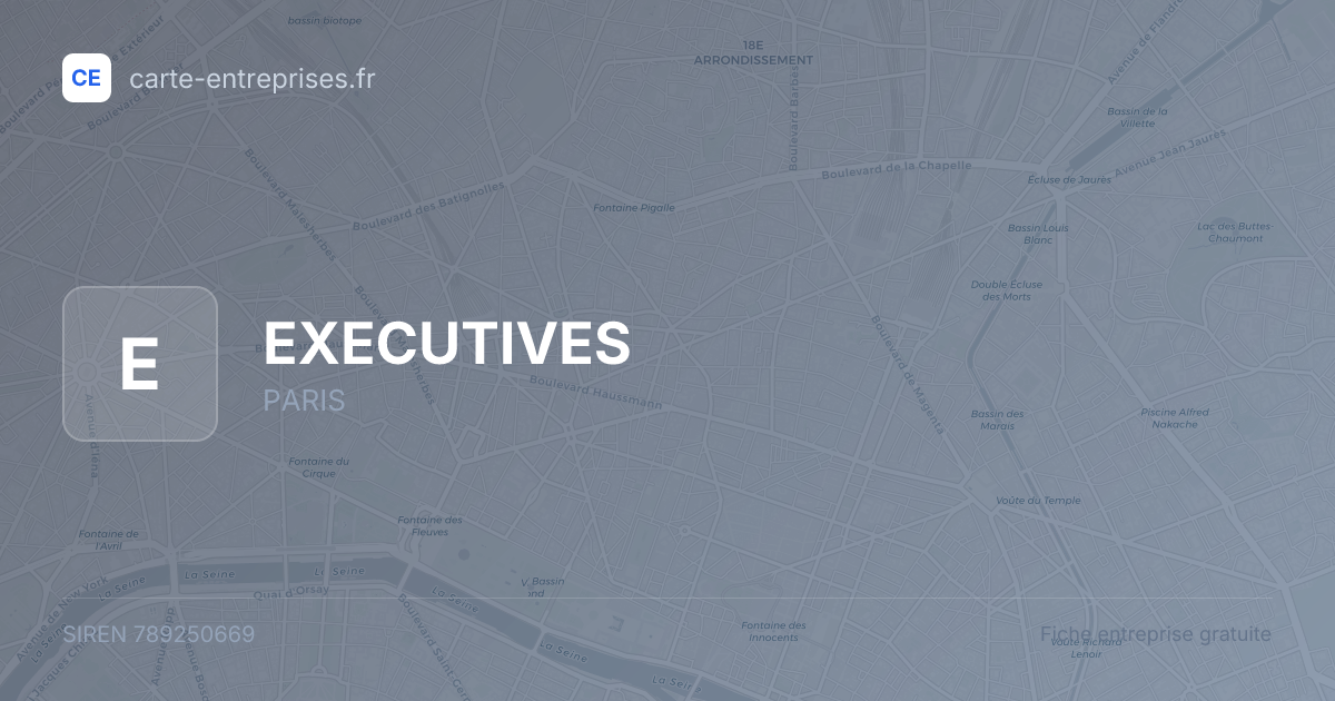 EXECUTIVES — 789250669 — fiche entreprise