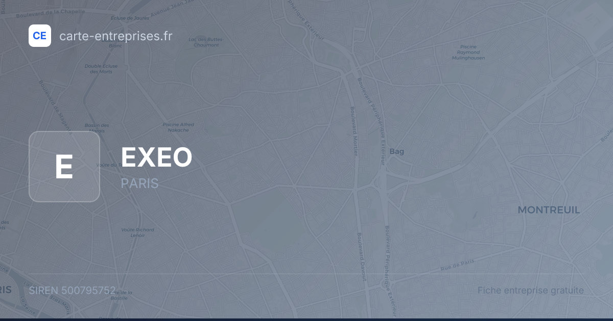 EXEO — 500795752 — fiche entreprise