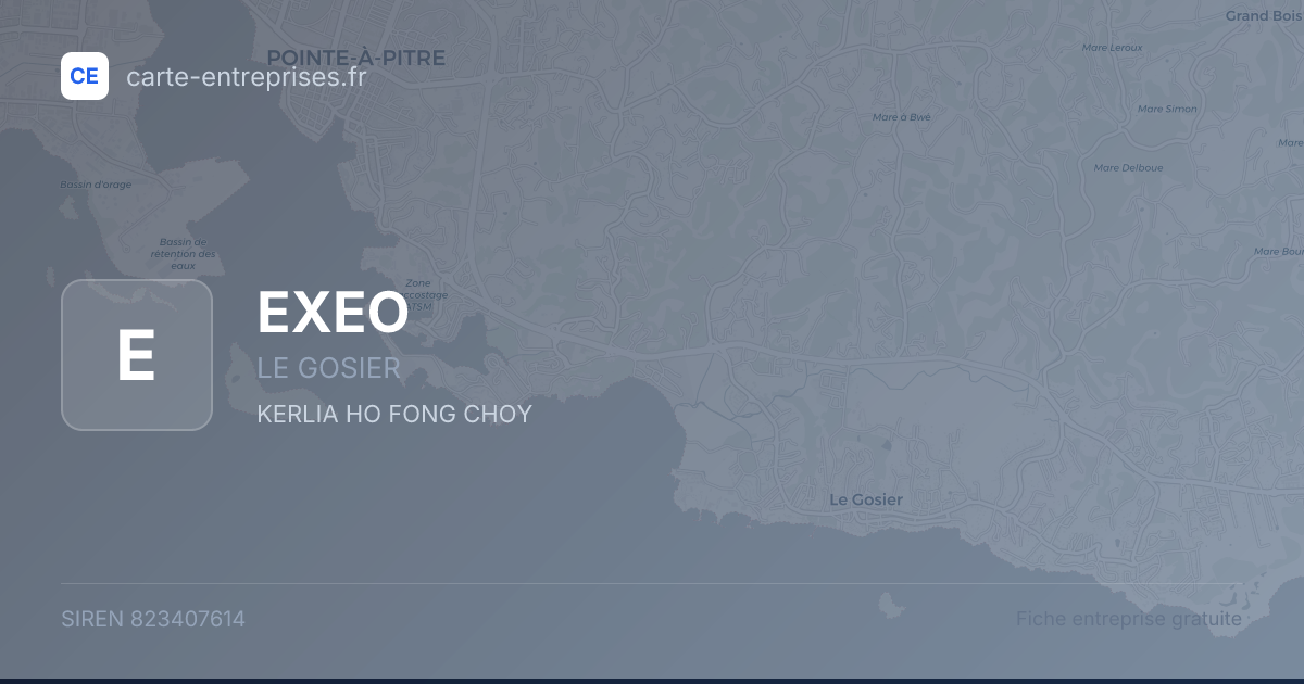 EXEO — 823407614 — fiche entreprise