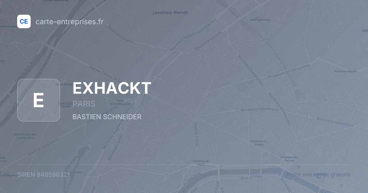 EXHACKT — 948598321 — fiche entreprise