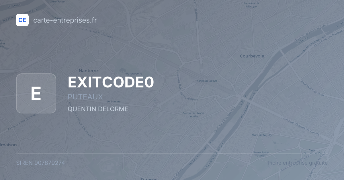 EXITCODE0 — 907879274 — fiche entreprise