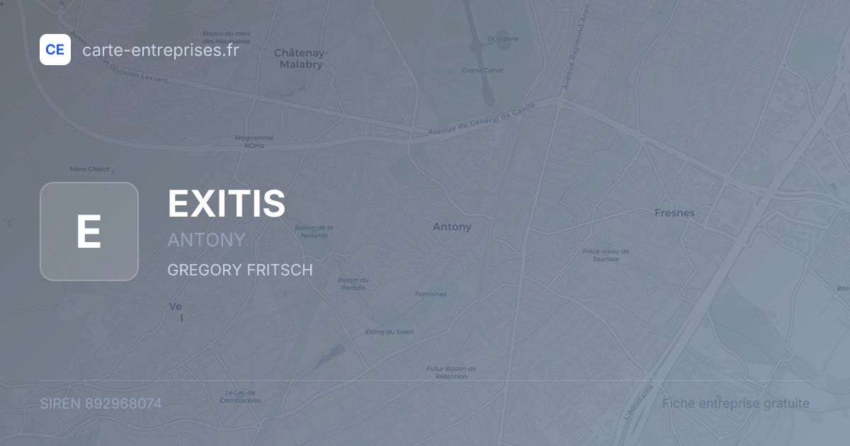 EXITIS — 892968074 — fiche entreprise