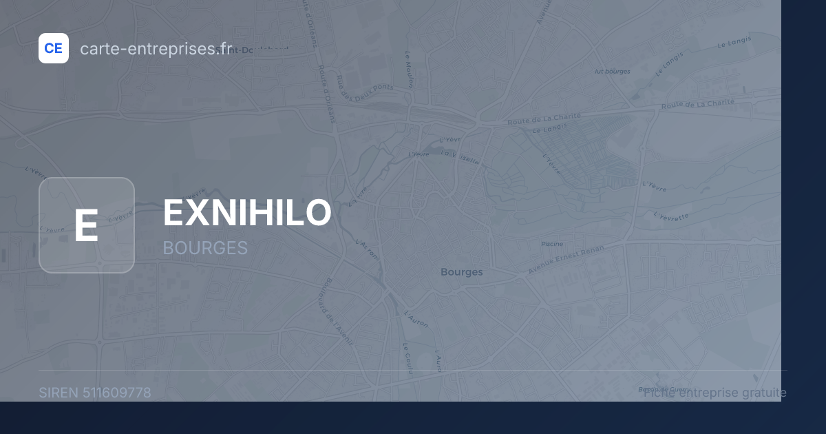EXNIHILO — 511609778 — fiche entreprise