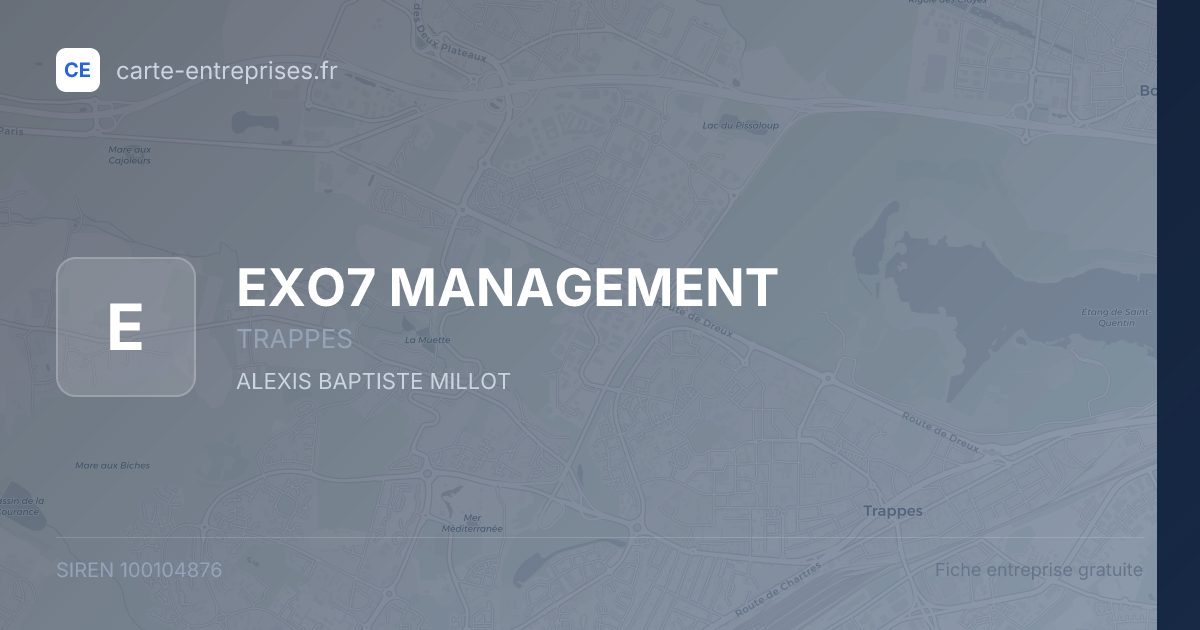 EXO7 MANAGEMENT — 100104876 — fiche entreprise