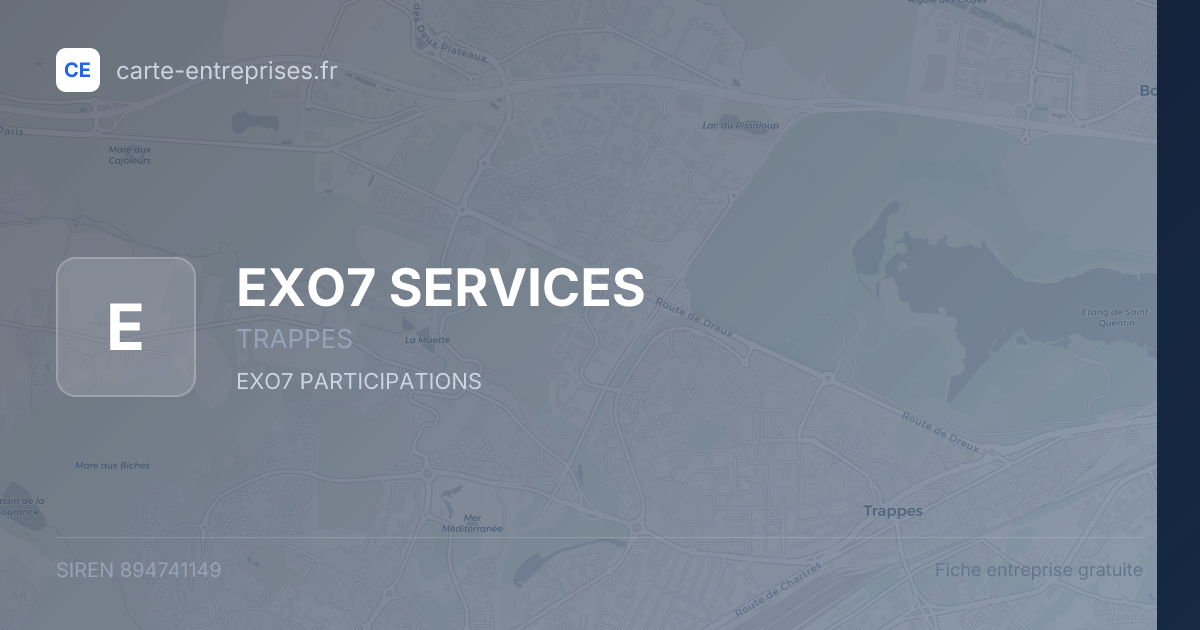 EXO7 SERVICES — 894741149 — fiche entreprise