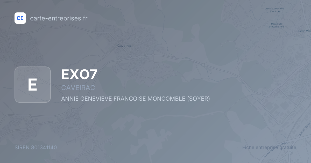 EXO7 — 801341140 — fiche entreprise