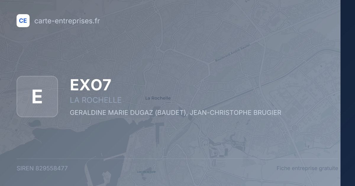 EXO7 — 829558477 — fiche entreprise