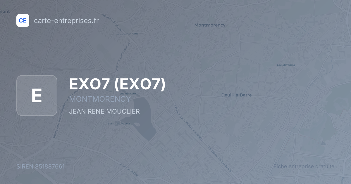 EXO7 — 851887661 — fiche entreprise