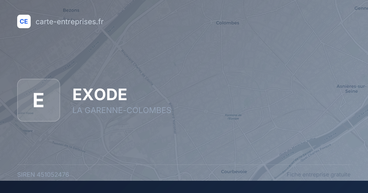 EXODE — 451052476 — fiche entreprise