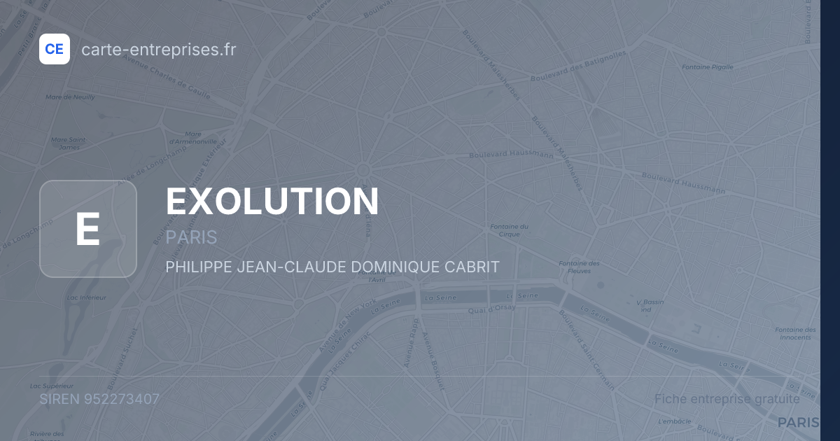EXOLUTION — 952273407 — fiche entreprise