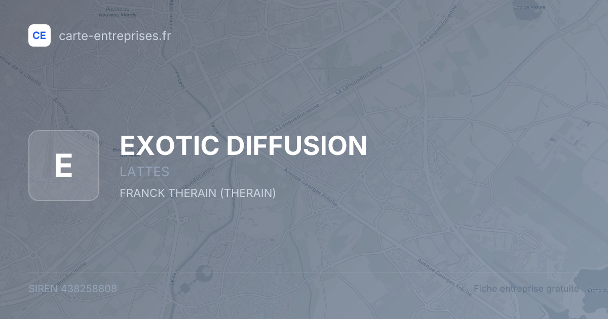 EXOTIC  DIFFUSION — 438258808 — fiche entreprise