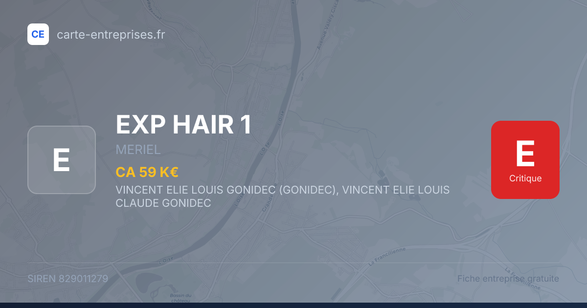 EXP HAIR 1 — 829011279 — fiche entreprise
