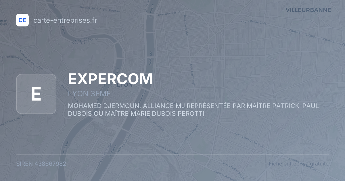 EXPERCOM — 438667982 — fiche entreprise