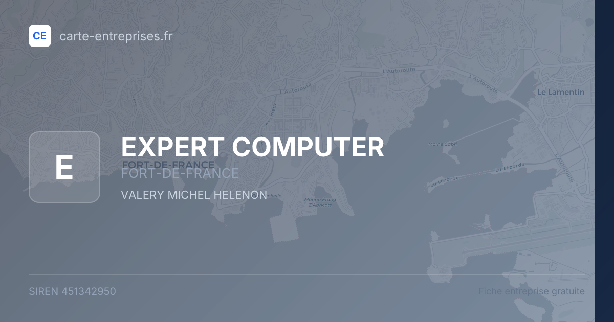 EXPERT COMPUTER — 451342950 — fiche entreprise