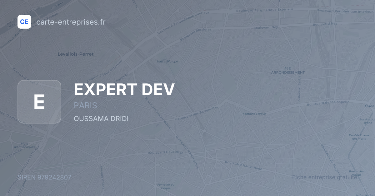 EXPERT DEV — 979242807 — fiche entreprise