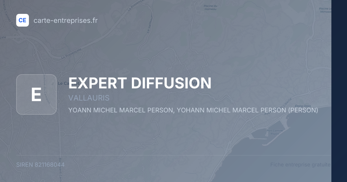 EXPERT DIFFUSION — 821168044 — fiche entreprise
