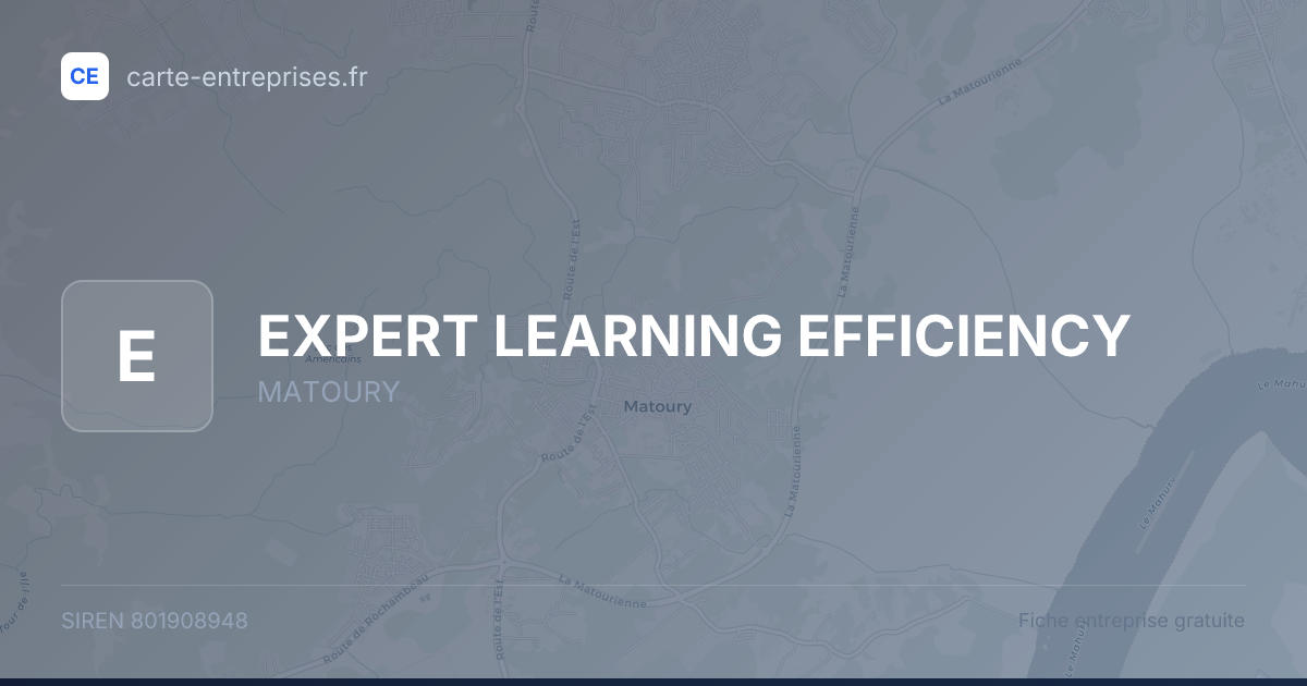 EXPERT LEARNING EFFICIENCY — 801908948 — fiche entreprise