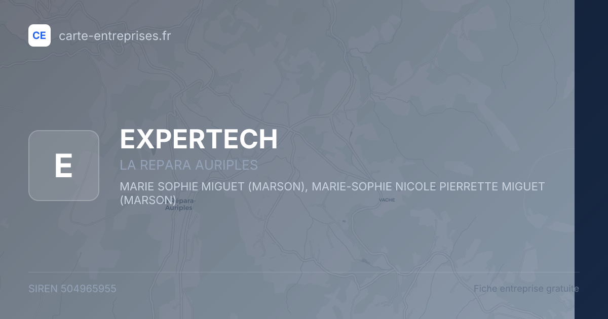 EXPERTECH — 504965955 — fiche entreprise