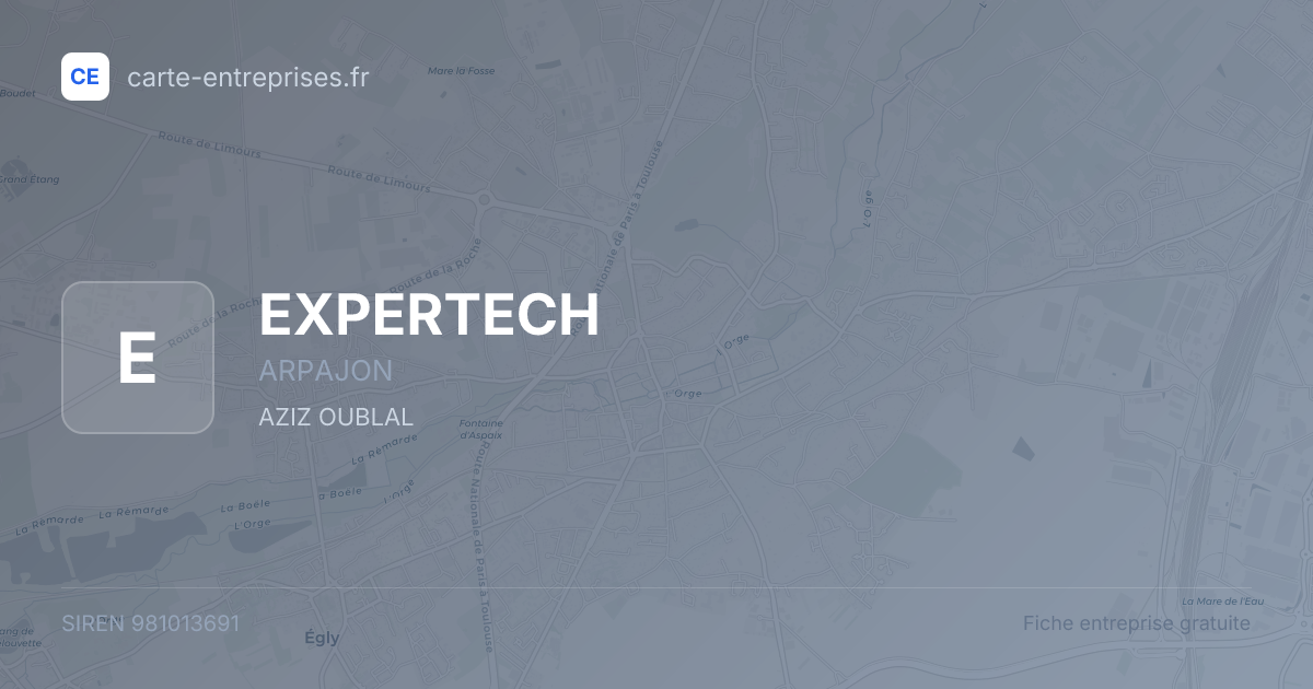 EXPERTECH — 981013691 — fiche entreprise