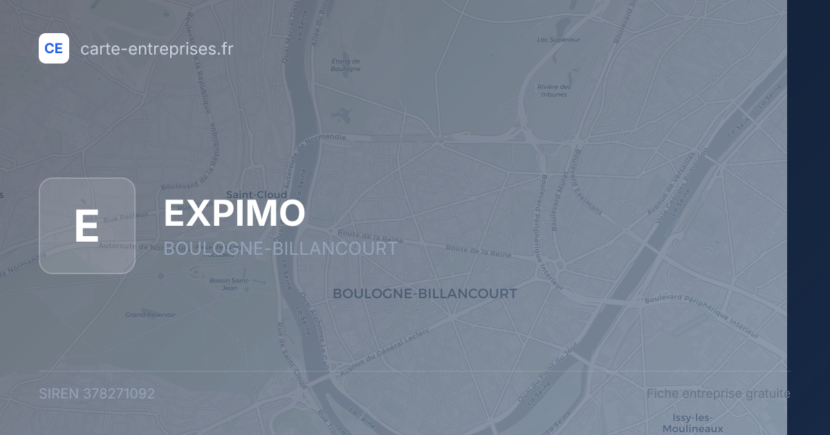 EXPIMO — 378271092 — fiche entreprise