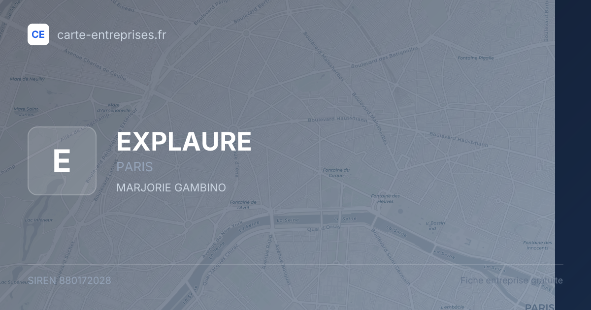 EXPLAURE — 880172028 — fiche entreprise