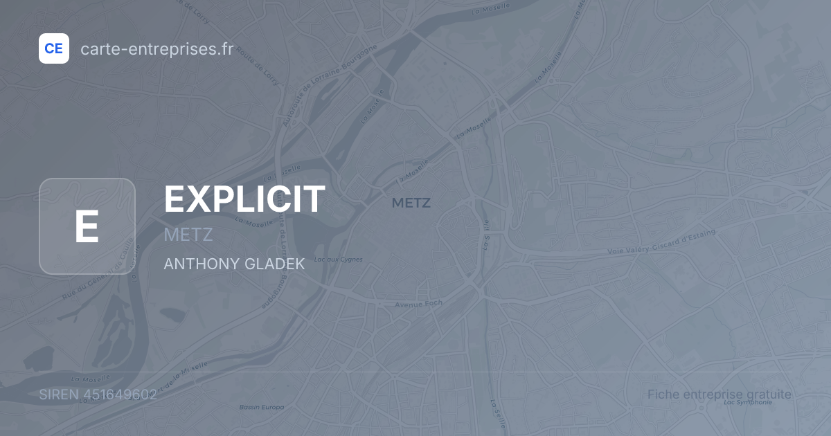 EXPLICIT — 451649602 — fiche entreprise